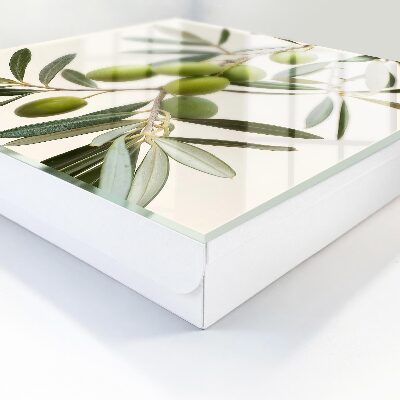 Caja para llaves con diseño de rama de olivo