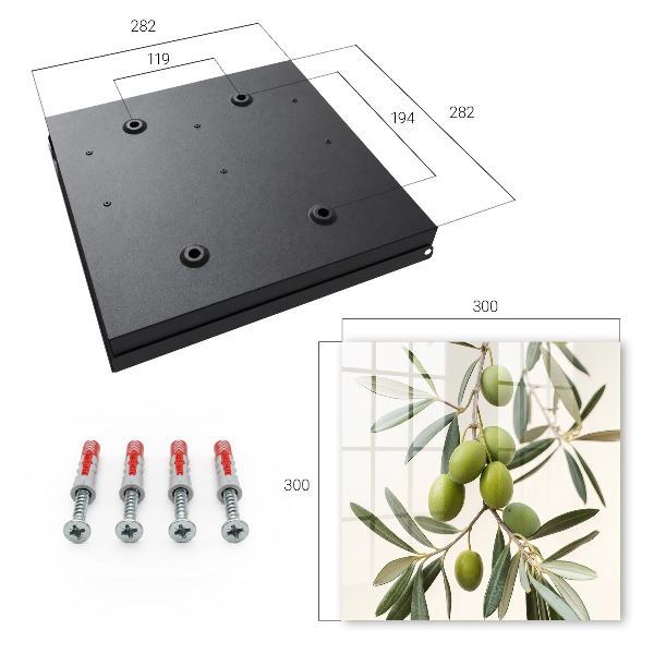 Caja para llaves con diseño de rama de olivo