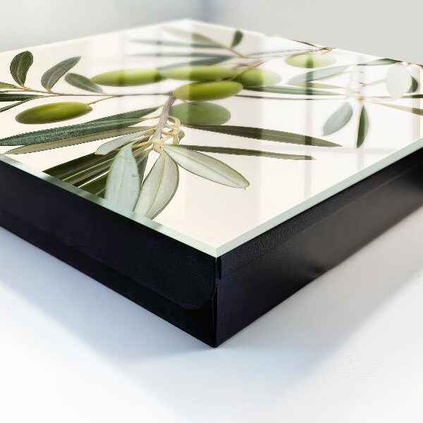 Caja para llaves con diseño de rama de olivo