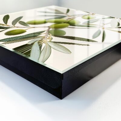 Caja para llaves con diseño de rama de olivo
