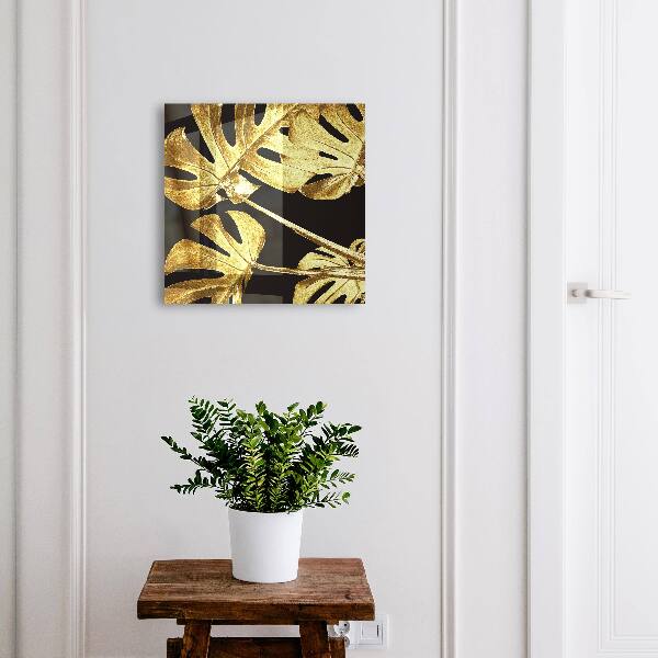 Armario para llaves con diseño de hojas de monstera