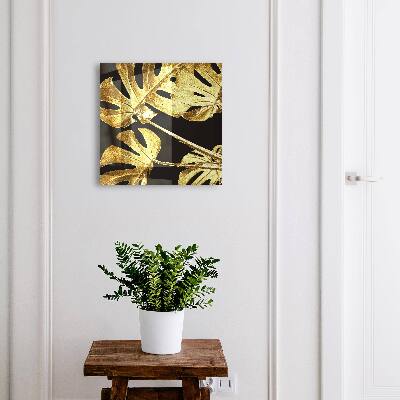 Armario para llaves con diseño de hojas de monstera