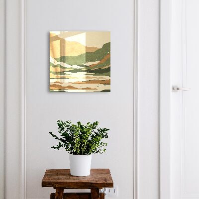 Caja para llaves diseño de paz en las montañas