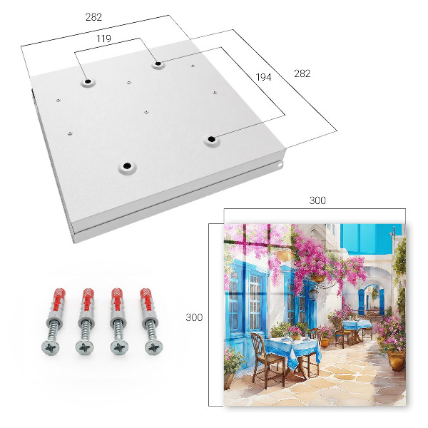Caja para llaves diseño Callejón de las Flores