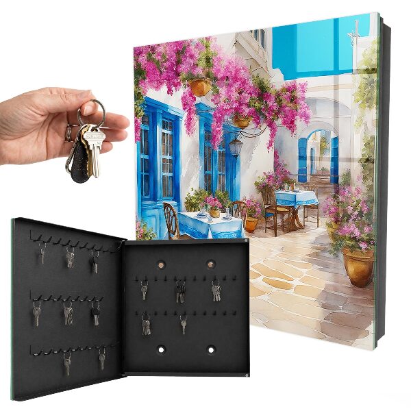 Caja para llaves diseño Callejón de las Flores