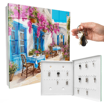 Caja para llaves diseño Callejón de las Flores
