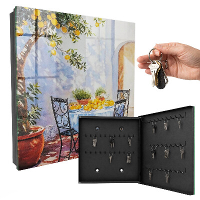 Caja para llaves diseño jardín de limoneros