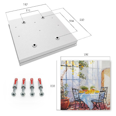 Caja para llaves diseño jardín de limoneros