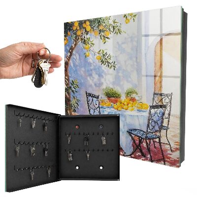 Caja para llaves diseño jardín de limoneros