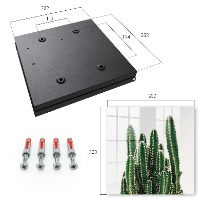 Armario para llaves diseño de cactus verdes