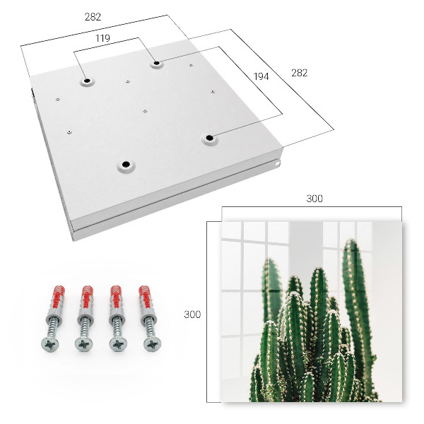 Armario para llaves diseño de cactus verdes