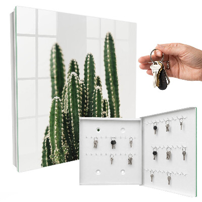 Armario para llaves diseño de cactus verdes