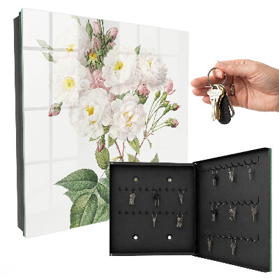 Armario para colgar llaves diseño decorativo La magia de las flores