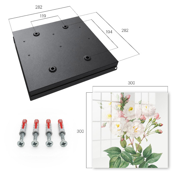 Armario para colgar llaves diseño decorativo La magia de las flores