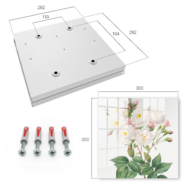 Armario para colgar llaves diseño decorativo La magia de las flores