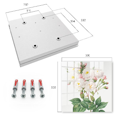 Armario para colgar llaves diseño decorativo La magia de las flores