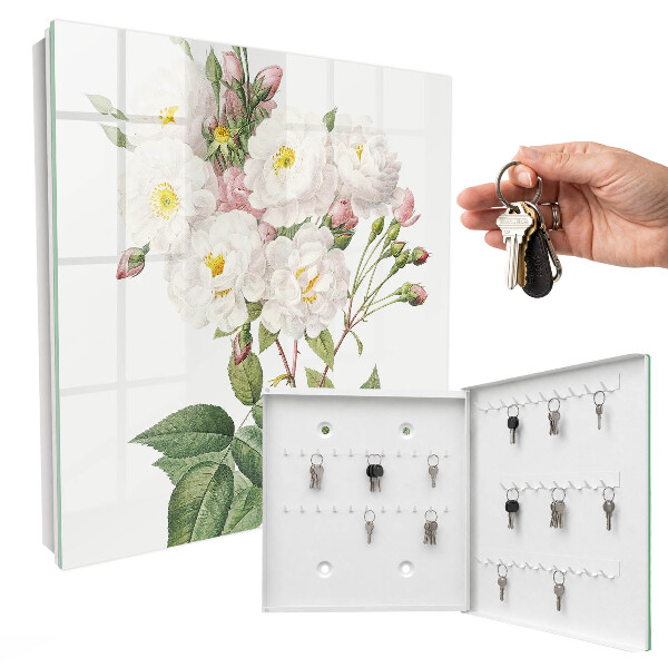 Armario para colgar llaves diseño decorativo La magia de las flores