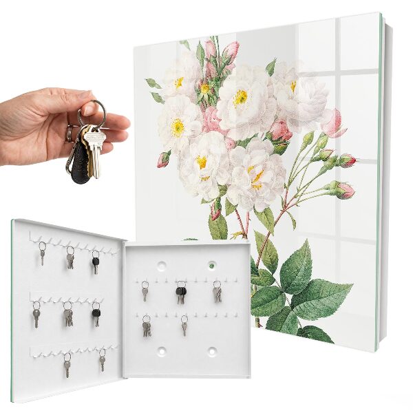 Armario para colgar llaves diseño decorativo La magia de las flores