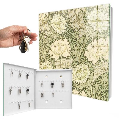 Caja para llaves con estampado floral