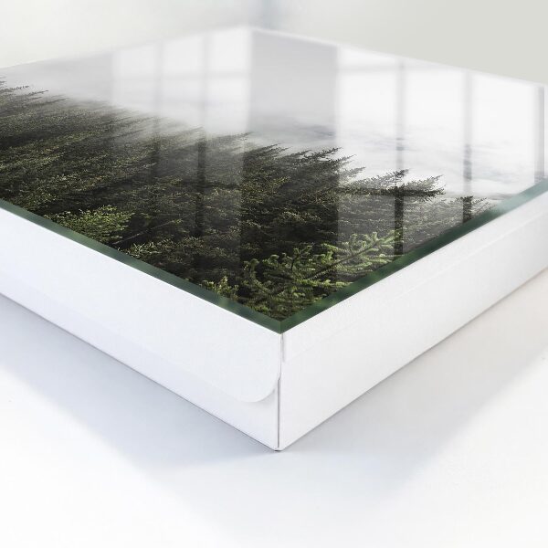 Caja para llaves diseño de pinos neblinosos