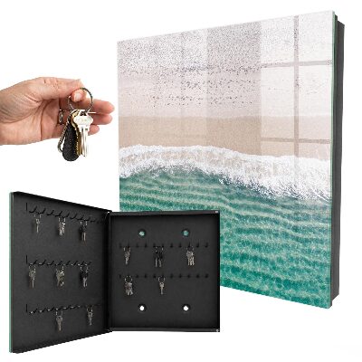 Armario para llaves con diseño de playa de verano