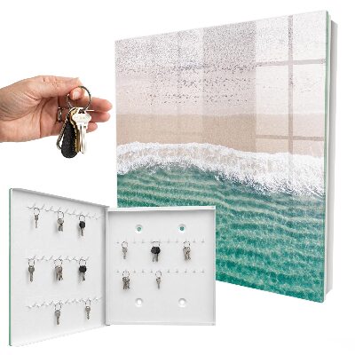 Armario para llaves con diseño de playa de verano