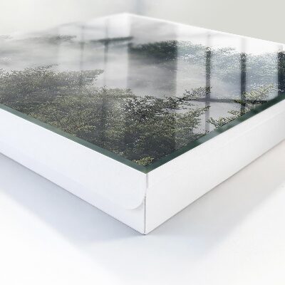 Caja para llaves diseño de bosque brumoso