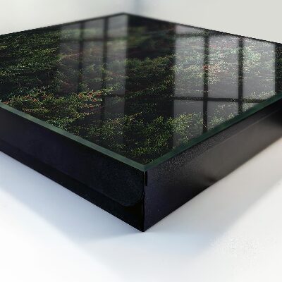 Caja para llaves de diseño bosque verde