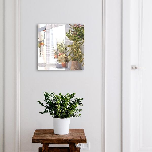 Armario para llaves con diseño de escaleras con plantas