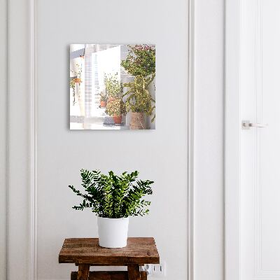 Armario para llaves con diseño de escaleras con plantas