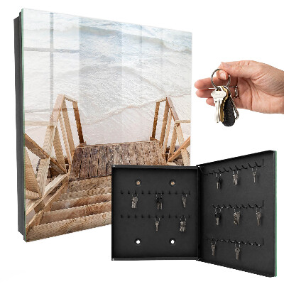 Caja para llaves diseño de habitación en la playa