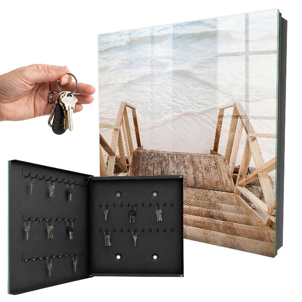 Caja para llaves diseño de habitación en la playa
