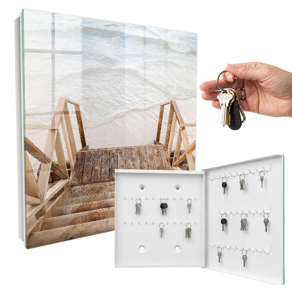 Caja para llaves diseño de habitación en la playa