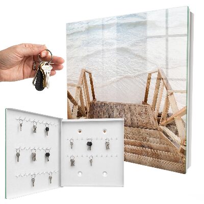 Caja para llaves diseño de habitación en la playa