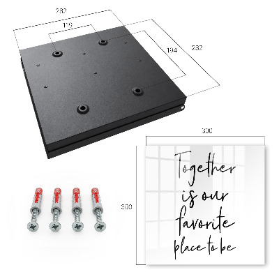 Caja para llaves con diseño Juntos es nuestro lugar favorito