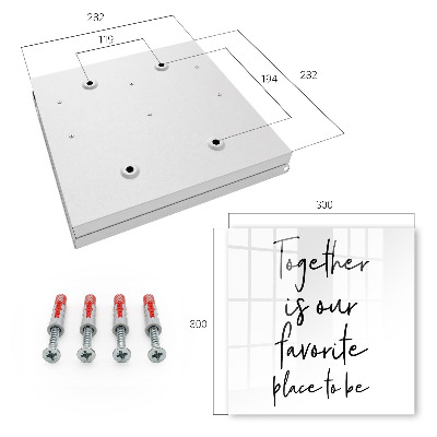 Caja para llaves con diseño Juntos es nuestro lugar favorito