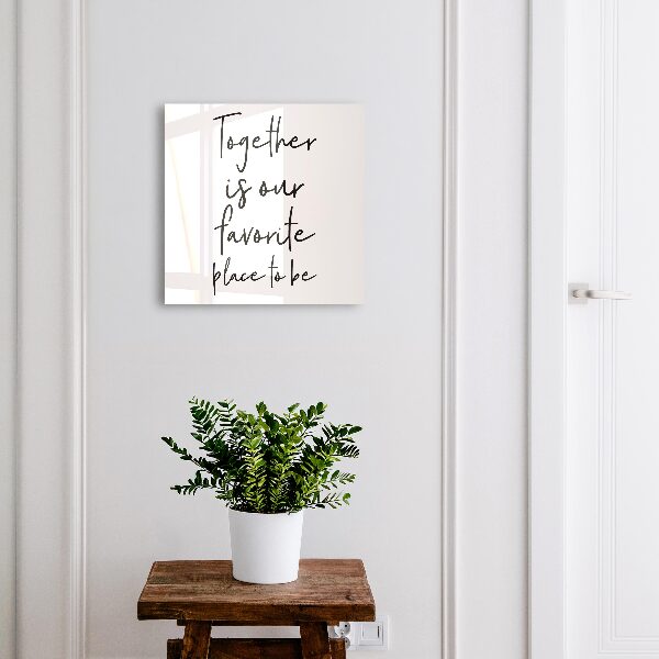 Caja para llaves con diseño Juntos es nuestro lugar favorito