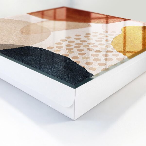 Caja para llaves con diseño de manchas abstractas