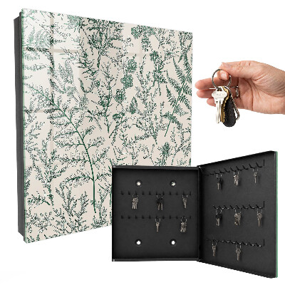 Caja para llaves con motivos vegetales
