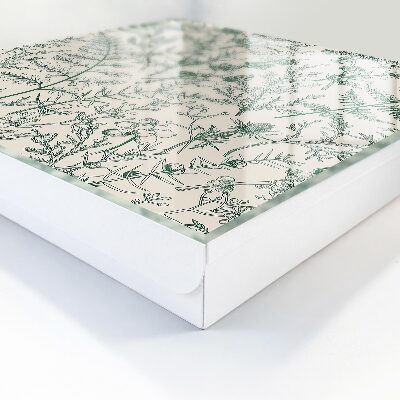 Caja para llaves con motivos vegetales
