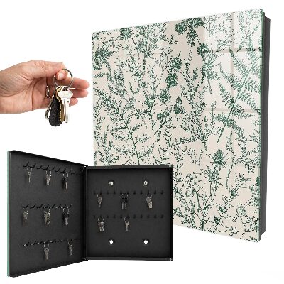 Caja para llaves con motivos vegetales