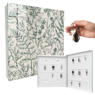 Caja para llaves con motivos vegetales