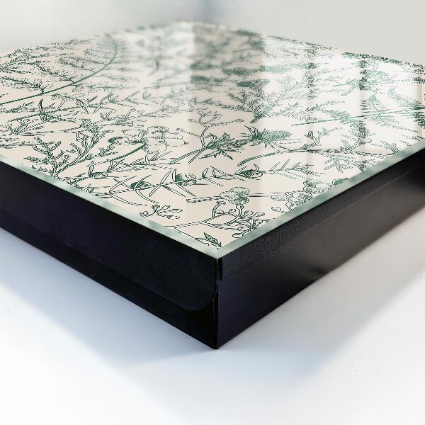 Caja para llaves con motivos vegetales