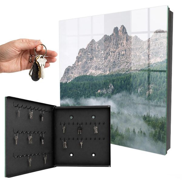 Armario para llaves con diseño de panorama de montaña