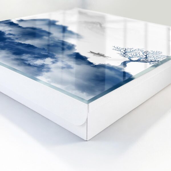 Caja para llaves diseño de montañas misteriosas