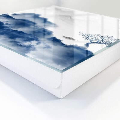 Caja para llaves diseño de montañas misteriosas