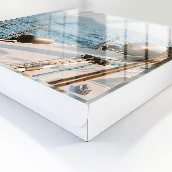 Caja para llaves con diseño de viaje por mar
