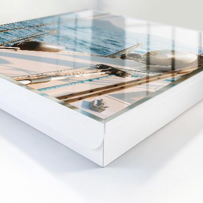 Caja para llaves con diseño de viaje por mar
