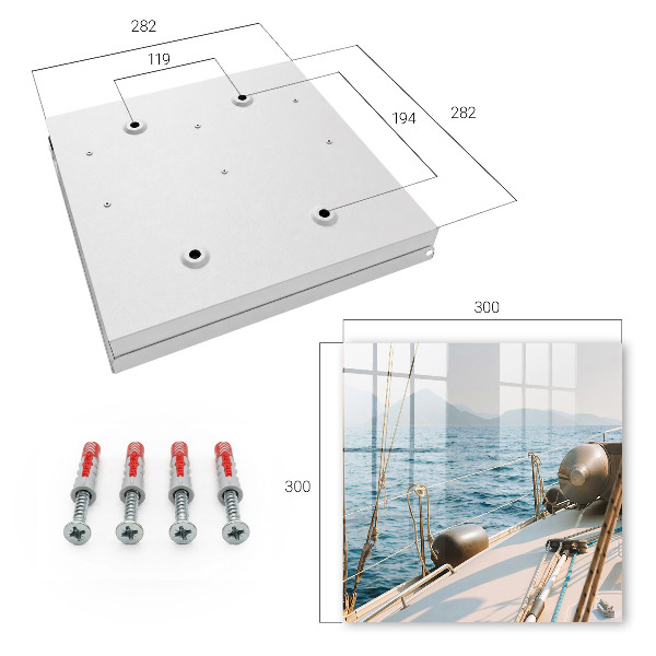 Caja para llaves con diseño de viaje por mar
