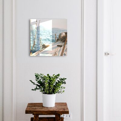 Caja para llaves con diseño de viaje por mar